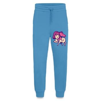 Pferdemädchen Pop-Art rosa - Jogginghose - made by SPREAD -  Sol Blue - Vorne