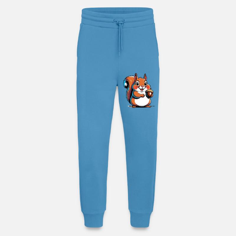 Niedlicher Eichhörnchen Druck mit Eichel - Jogginghose - made by SPREAD -  Sol Blue