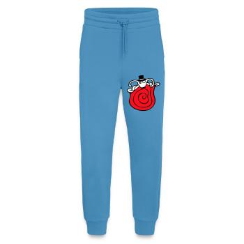 M. Escargot Sir Cylindre Monocle Riche Riche - Pantalon de jogging bio décontracté fabriqué en UE -  Sol Blue - Devant