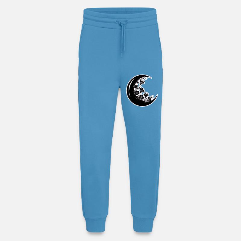 Floral Moon Phase Illustration - Jogging Pants - made by SPREAD  -  Sol Blue