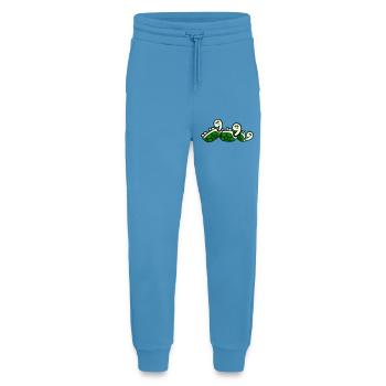 3 tortues renversées sur le dos triste - Pantalon de jogging bio décontracté fabriqué en UE -  Sol Blue - Devant