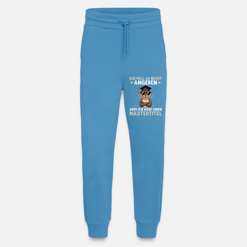 Masterabschluss - Otter mit Mastertitel - Jogginghose - made by SPREAD -  Sol Blue