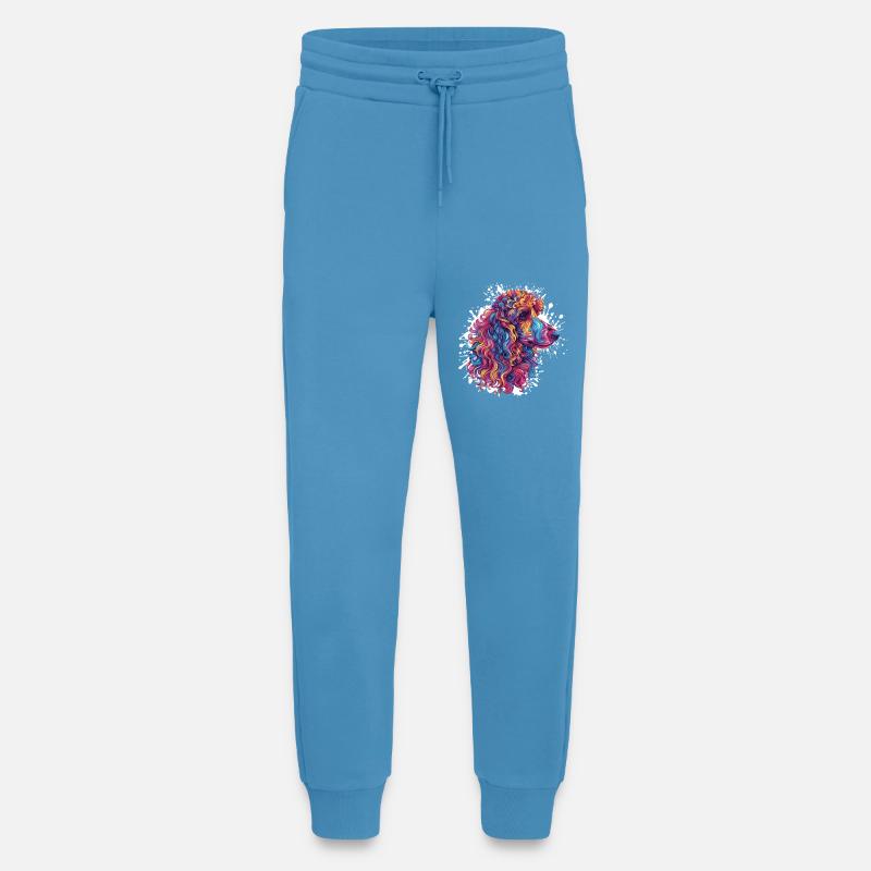 Farbiger Pudel Kopf Kunstwerk - Jogginghose - made by SPREAD -  Sol Blue