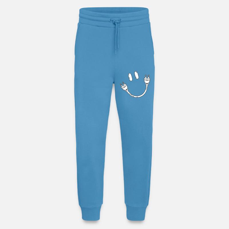 Electricity Schuko Plug Socket Electrical Gift - Jogging Pants - made by SPREAD  -  Sol Blue