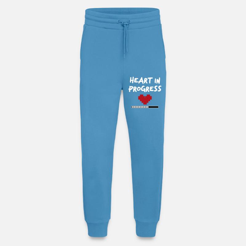 HEART IN PROGRESS Statement - Jogging Pants - made by SPREAD  -  Sol Blue