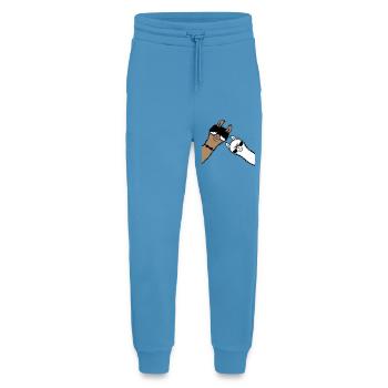 2 Cool Llamas Sunglasses Funny Nerd Friends - Jogging Pants - made by SPREAD  -  Sol Blue - Front