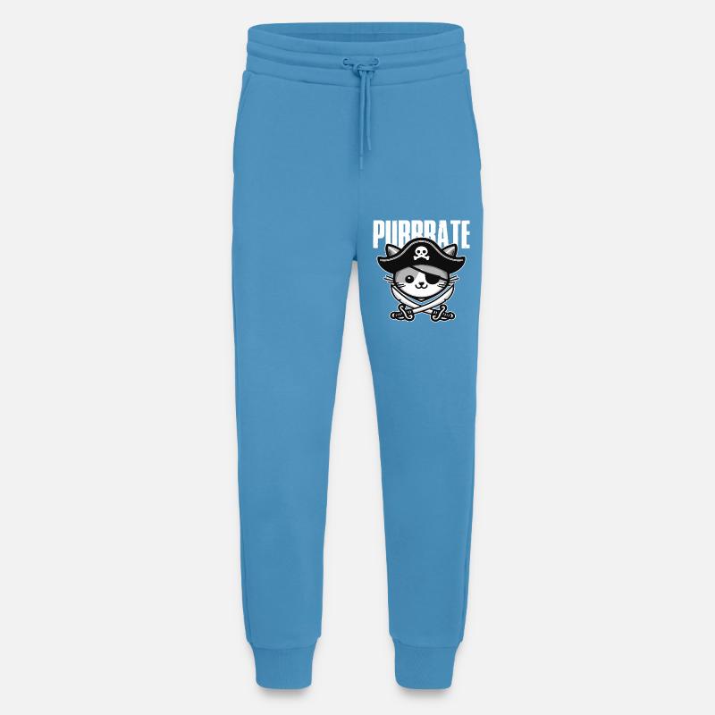 Piratenkatze Dreispitz - Jogginghose - made by SPREAD -  Sol Blue