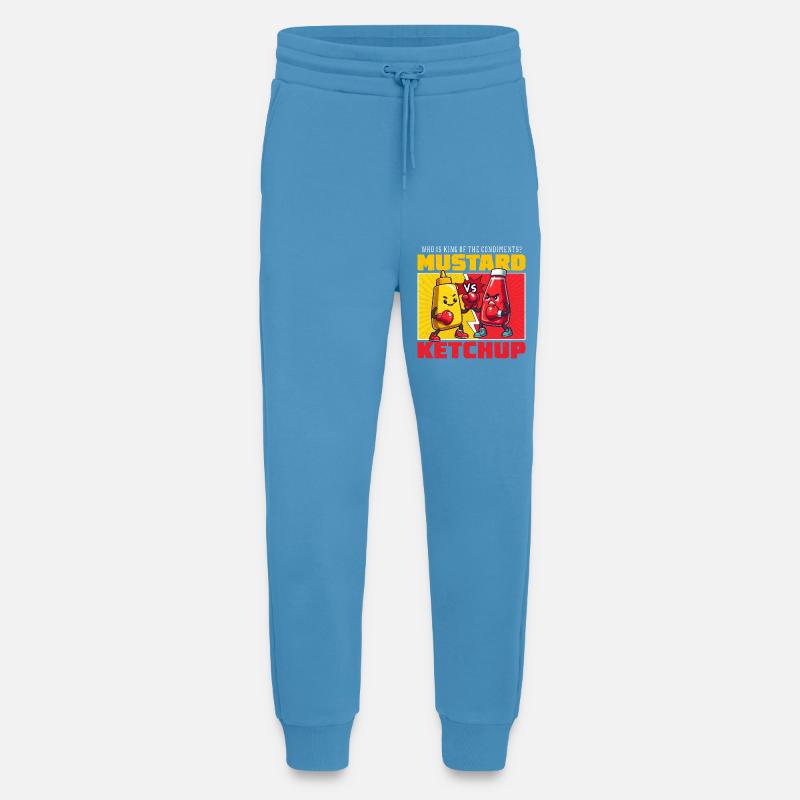 Senf vs Ketchup Bunte Kämpfe - Jogginghose - made by SPREAD -  Sol Blue