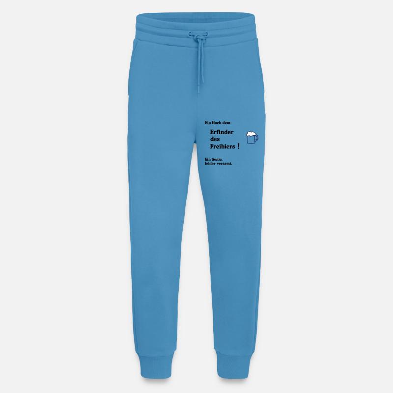 Inventeur de la bière gratuite - Pantalon de jogging bio décontracté fabriqué en UE - Sol Blue