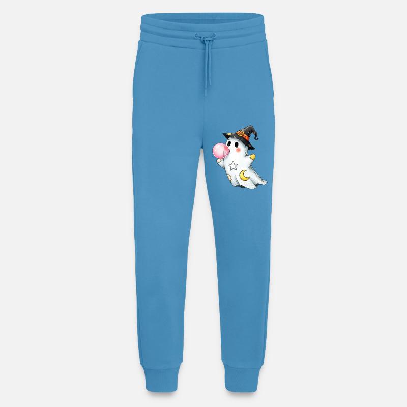 Patchwork Cartoon Geist mit Kaugummiblase - Jogginghose - made by SPREAD -  Sol Blue
