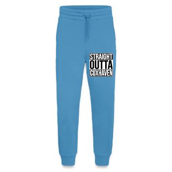 Straight Outta Cuxhaven - Jogginghose - made by SPREAD -  Sol Blue - Vorne