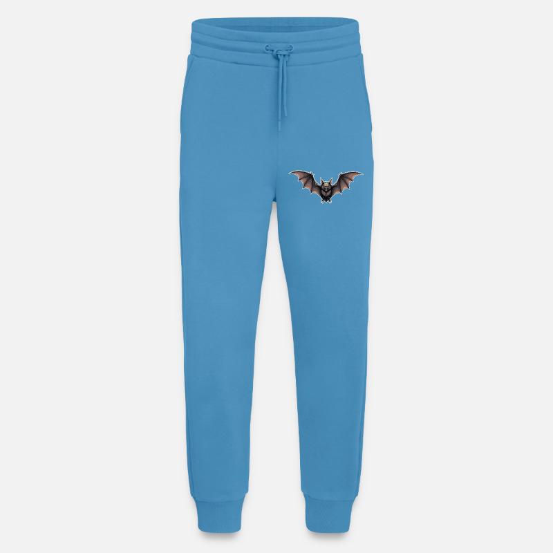 Fledermaus Nachtflug Emblem - Jogginghose - made by SPREAD - Sol Blue