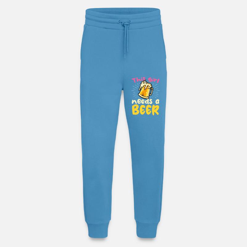 Dieses Mädchen braucht ein Bier - Jogginghose - made by SPREAD -  Sol Blue