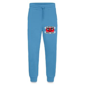 Je ne me sens pas très worky aujourd’hui Faul Arbeit humour - Pantalon de jogging bio décontracté fabriqué en UE -  Sol Blue - Devant