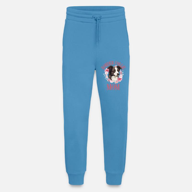 Border Collie Mama Blumen - Jogginghose - made by SPREAD -  Sol Blue