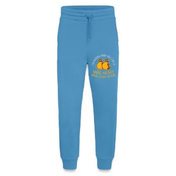 Je m’ennuie bébé, tout ce que je fais, c’est gagner de l’argent en rentrant à la maison - Pantalon de jogging bio décontracté fabriqué en UE -  Sol Blue - Devant