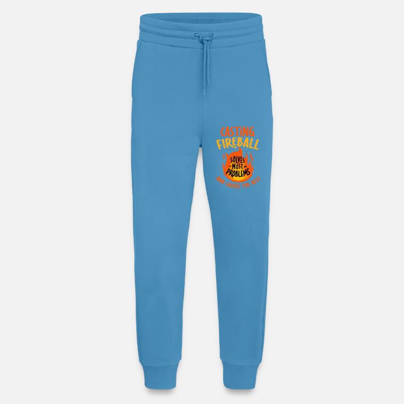 Casting Fireball Solves Problems RPG Gaming  - Jogging Pants - made by SPREAD  -  Sol Blue