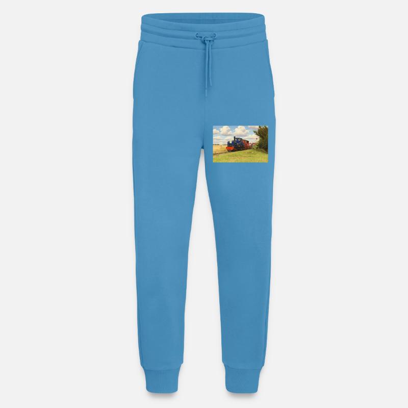 Chemin de fer miniature de campagne - Pantalon de jogging bio décontracté fabriqué en UE - Sol Blue