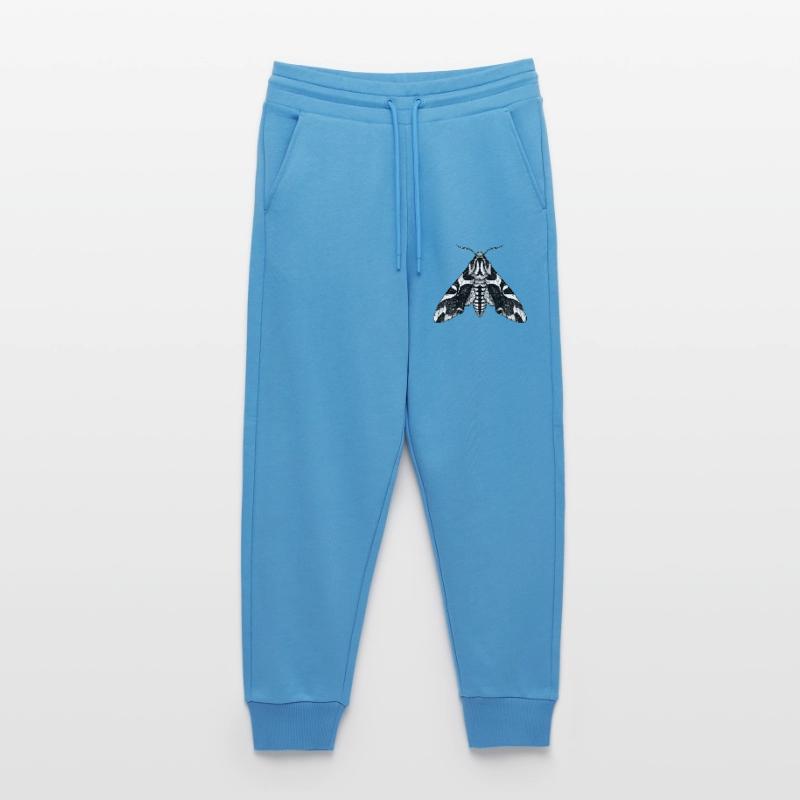 Moth Shadow Pattern Moth Black Moth Jogging Pants - made by SPREAD 