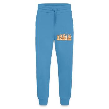 Lapins Enfants Garçons Filles Lapins de Noël - Pantalon de jogging bio décontracté fabriqué en UE -  Sol Blue - Devant