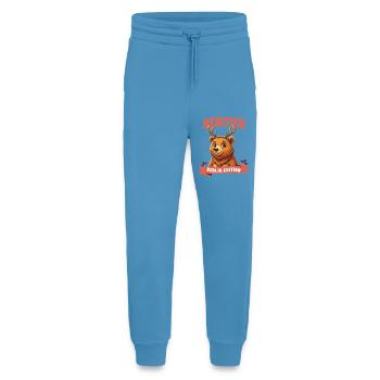 Berliner Bär Weihnachten Rentier - Jogginghose - made by SPREAD -  Sol Blue - Vorne