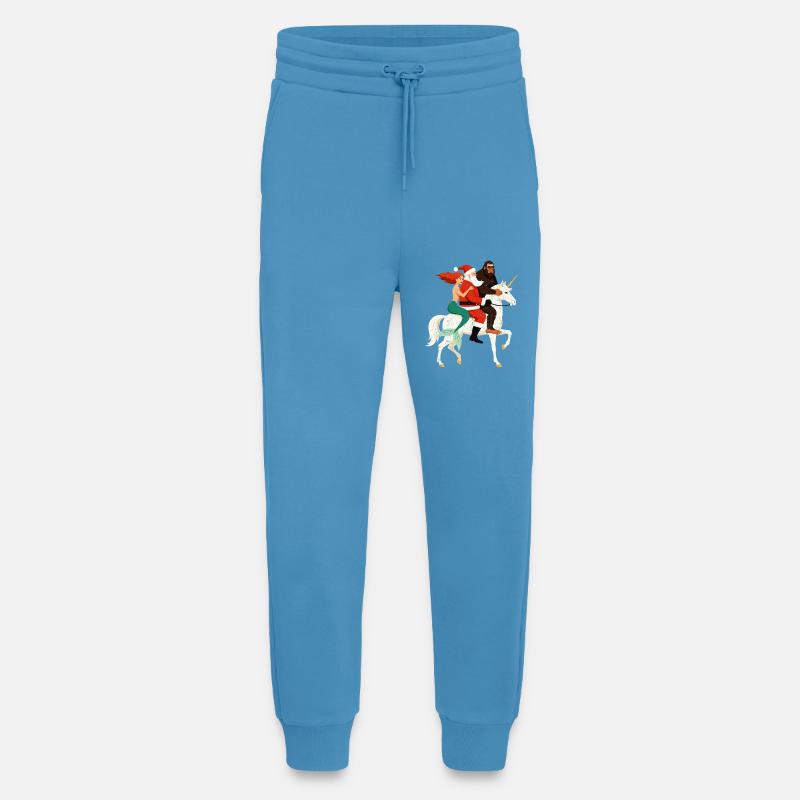 Weihnachtshelden auf Einhorn - Jogginghose - made by SPREAD -  Sol Blue