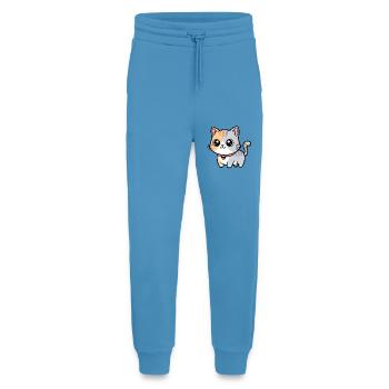 Calico Kitten Collar Charm - Jogging Pants - made by SPREAD  -  Sol Blue - Front
