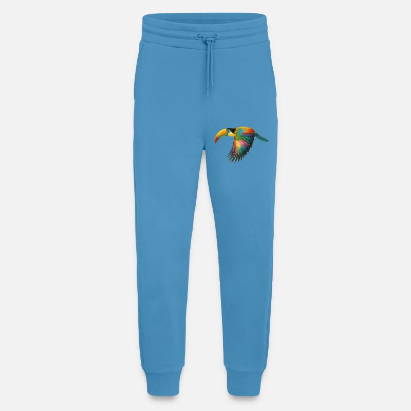 Rainbow Parrot Pattern - Jogging Pants - made by SPREAD  -  Sol Blue