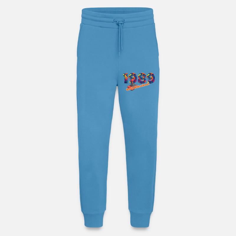 1989 – Retro Digital Gaming Stil - Jogginghose - made by SPREAD -  Sol Blue