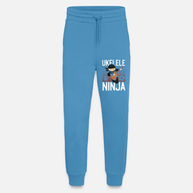 Hawaiian Ukulele Uke Ninja Ukulele - Jogging Pants - made by SPREAD  -  Sol Blue