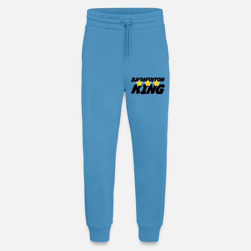 Der König des Badminton - Jogginghose - made by SPREAD - Sol Blue