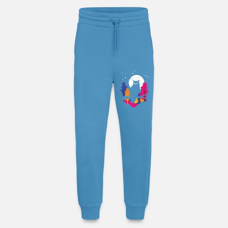 Nachteule im Regenbogenwald - Jogginghose - made by SPREAD -  Sol Blue