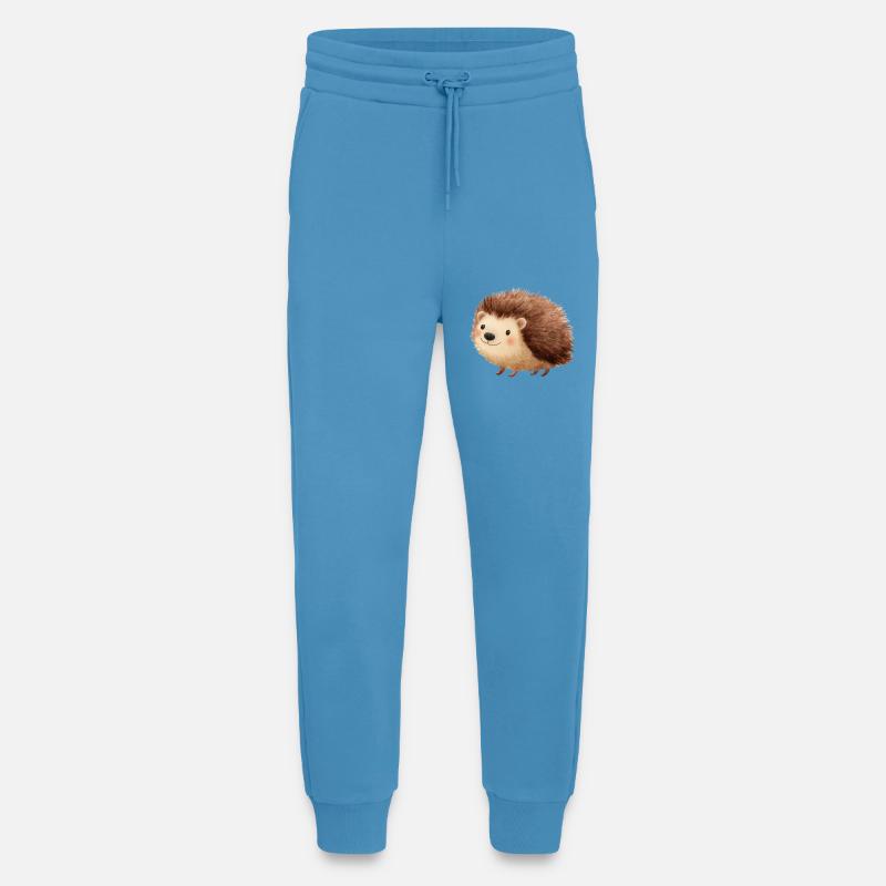 Cute Hedgehog – Childish and Charming Drawing - Jogging Pants - made by SPREAD  -  Sol Blue