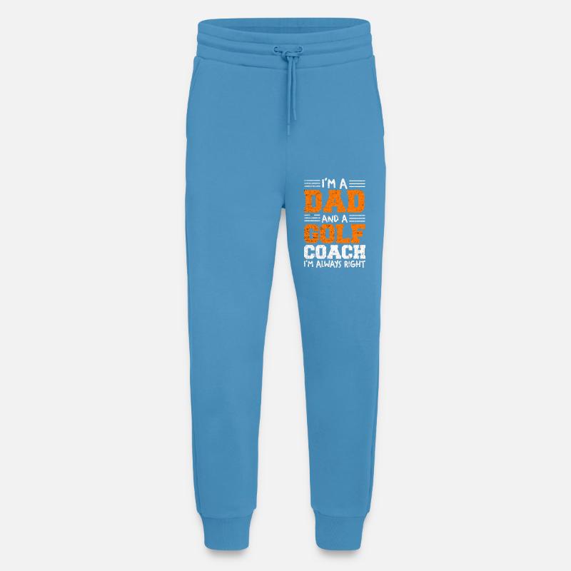 Ich bin Dad und Golf-Coach - Jogginghose - made by SPREAD - Sol Blue