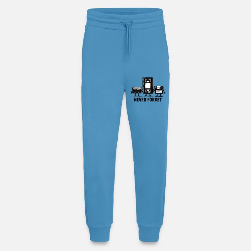 Never Forget Retro Tech - Jogging Pants - made by SPREAD  -  Sol Blue