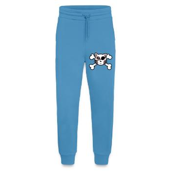 Pirate Kitten Skull Patch - Jogging Pants - made by SPREAD  -  Sol Blue - Front