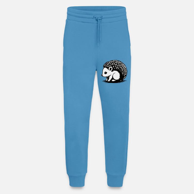Monochrome Igel-Silhouette - Jogginghose - made by SPREAD -  Sol Blue