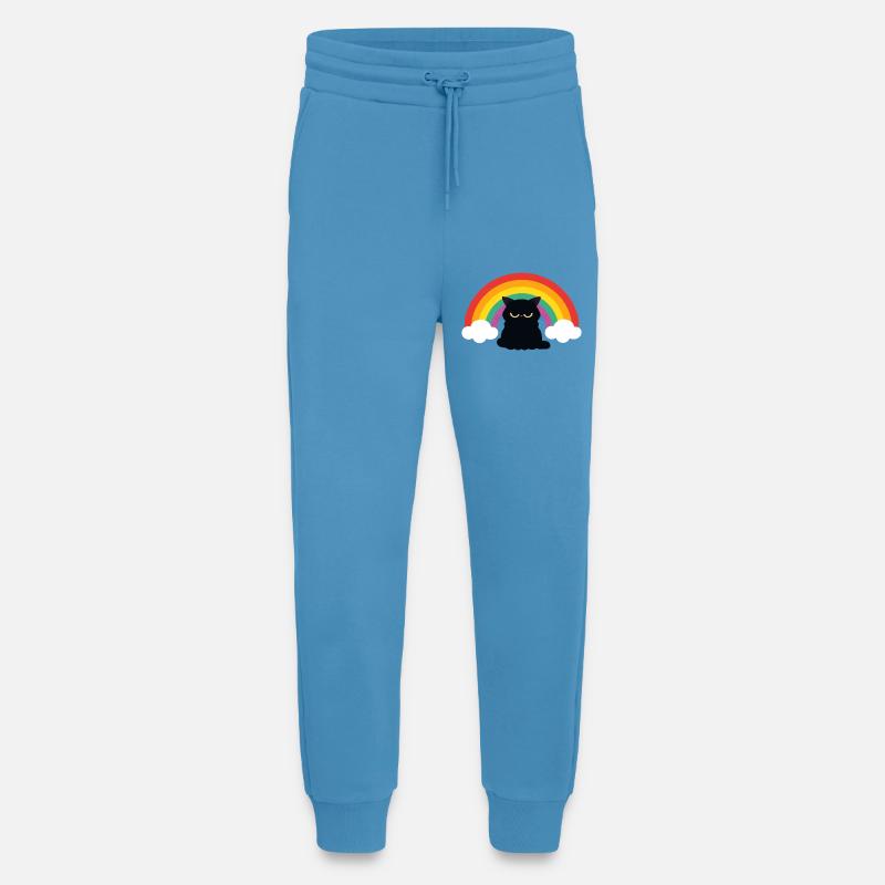 Mürrische Katze unterm Regenbogen - Jogging Pants - made by SPREAD  -  Sol Blue