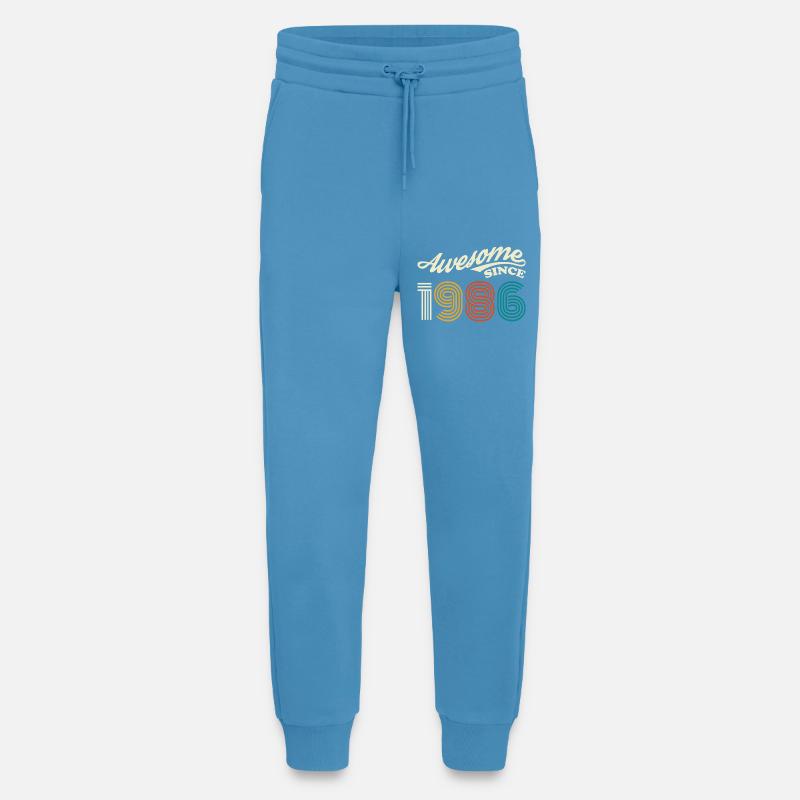 Awesome since 1986 retro logo - Jogging Pants - made by SPREAD - Sol Blue