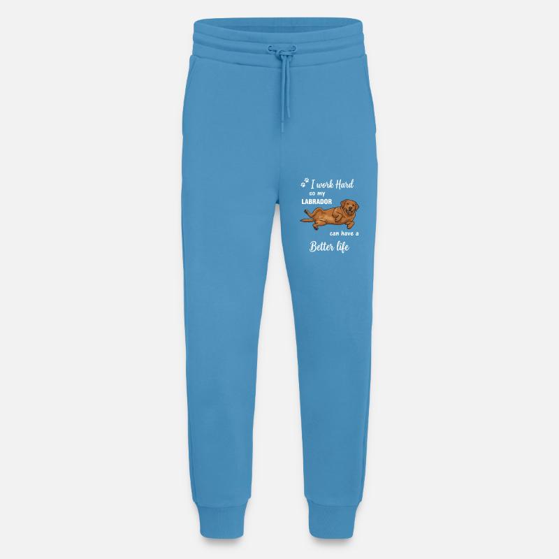 Echte Labrador Liebe Hundebesitzer Statement - Jogginghose - made by SPREAD - Sol Blue