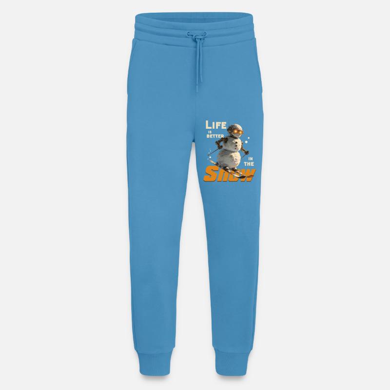  Schneemann Skiabenteuer - Jogginghose - made by SPREAD -  Sol Blue