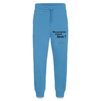 no straw - Jogging Pants - made by SPREAD  -  Sol Blue - Front