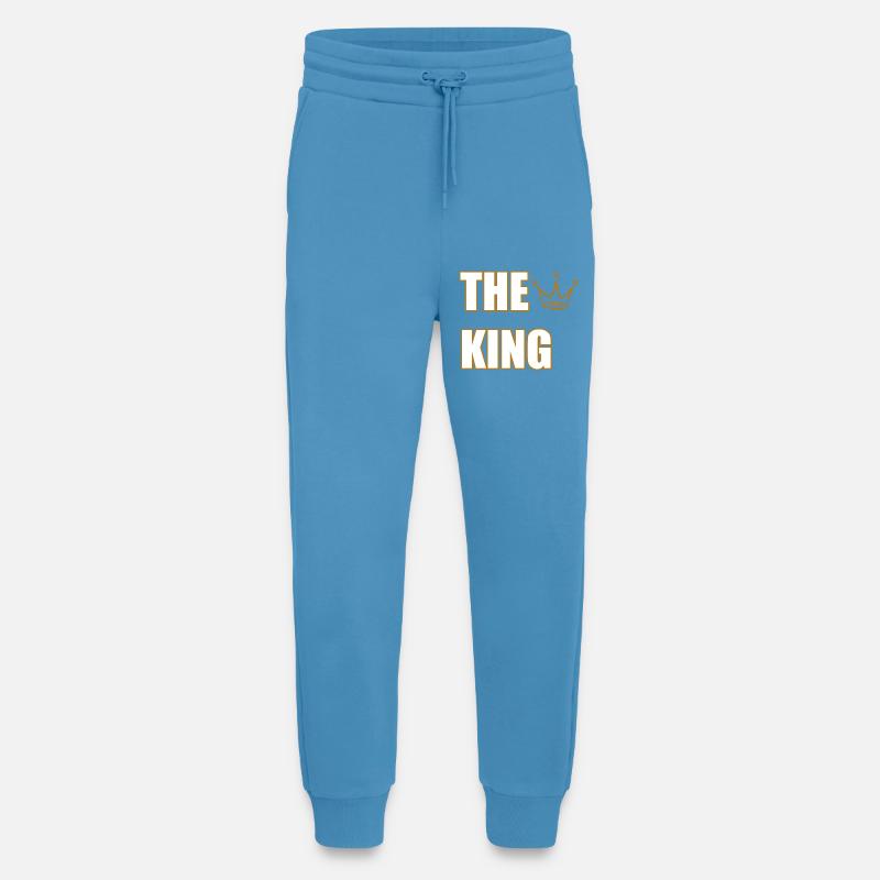 THE KING – Bold Royal Statement Design - Jogginghose - made by SPREAD -  Sol Blue