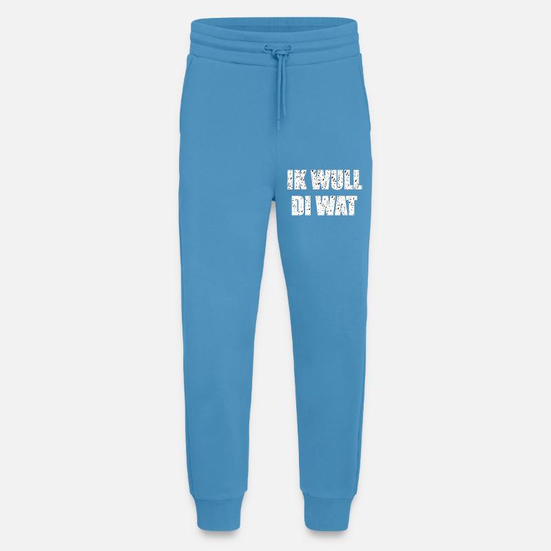 Funny Low German saying - Jogging Pants - made by SPREAD  -  Sol Blue