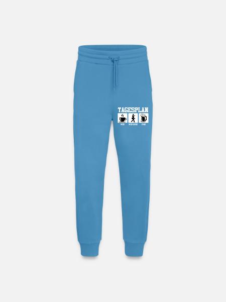 Postman DAILY SCHEDULE Parcel Deliverer Funny - Jogging Pants - made by SPREAD  -  Sol Blue