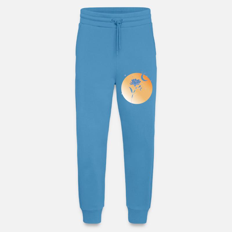 Freesie mit Mond Line Art Illustration  - Jogginghose - made by SPREAD -  Sol Blue