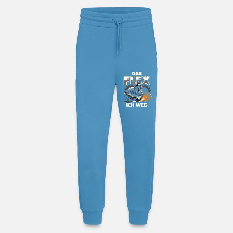 Cadeau drôle de meule Welder Flex - Pantalon de jogging bio décontracté fabriqué en UE - Sol Blue