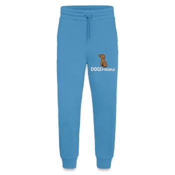 Dogs Over People Hund Lustig Antisozial Spruch - Jogginghose - made by SPREAD -  Sol Blue - Vorne