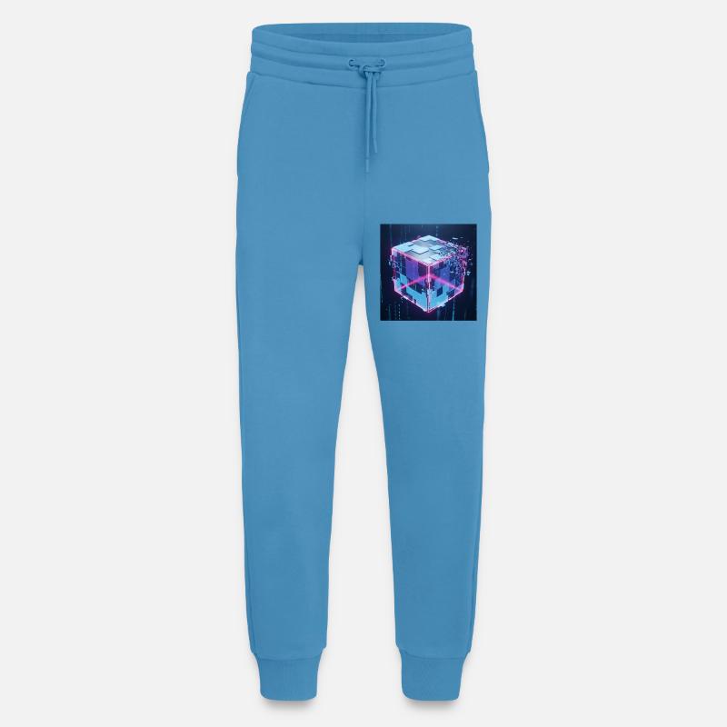 Digitaler Würfel Technologie Digital Cube Tech - Jogginghose - made by SPREAD -  Sol Blue
