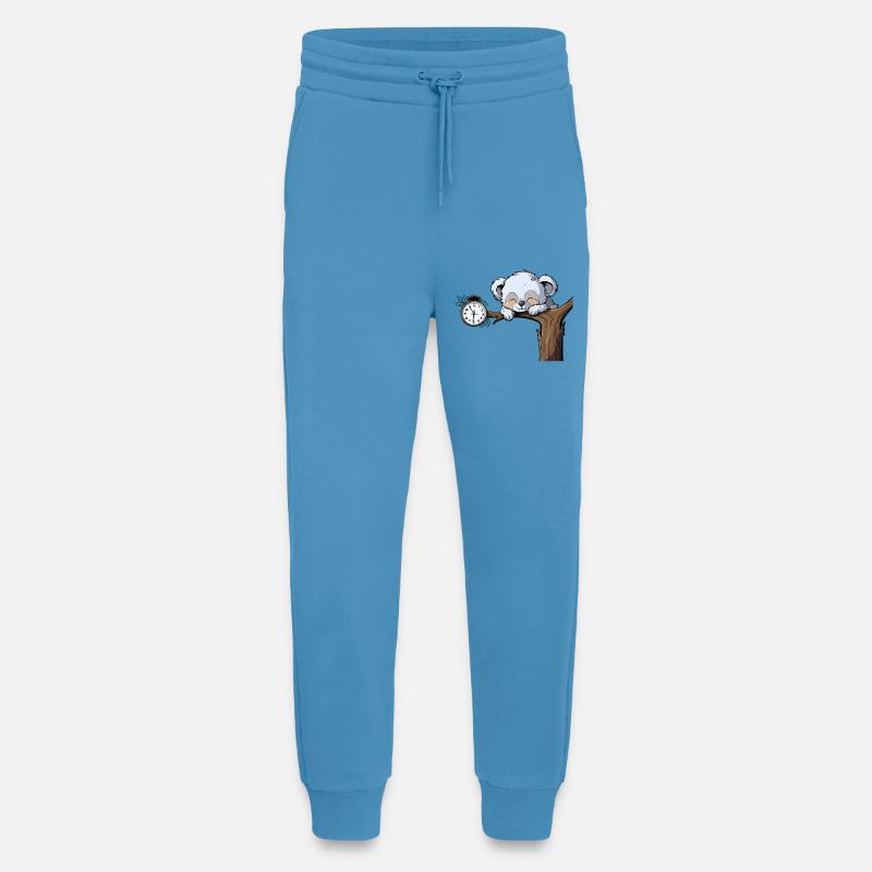 Sleeping koala on the clock branch - Jogging Pants - made by SPREAD  -  Sol Blue